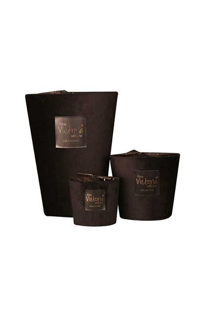Kaars - Victoria with love - Velvet - Black - Medium Kaars - Victoria with love - Velvet - Black - Medium