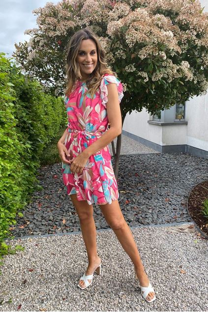 Toon details van Jurk - Selected by My Wish - Kort - Roos/Blauw Afbeeldingen van Jurk - Selected by My Wish - Kort - Roos/Blauw