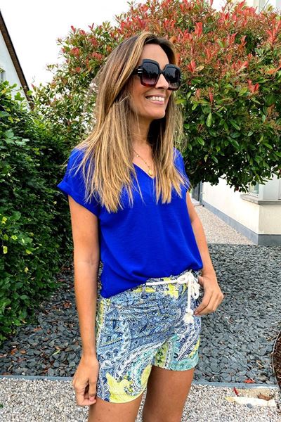 Picture of Short - Artigli - AP34515 - Blue/Limone