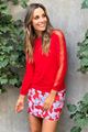 Picture of Rok - Fracomina - WG1006 - Rood/Blauw