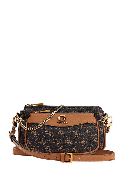 Picture of Handtas - Guess - Nell logo mini - Brown