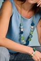 Afbeelding van Armband - Les Cordes - Nia - multi blauw