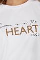 Afbeelding van T-shirt - Esqualo - SP23.05012 - offwhite/gold