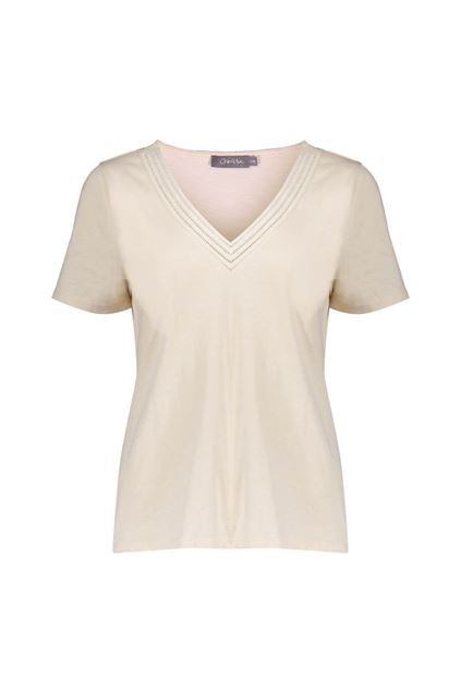 Afbeeldingen van T-shirt - Geisha - 32081-47 - sand