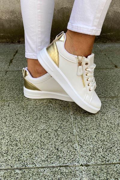 Picture of Schoenen - Selected by My Wish - C-142 - white/gold