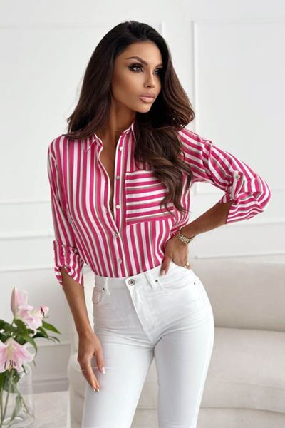 Afbeelding van Blouse - Selected by My Wish - 5071 - Fuchsia