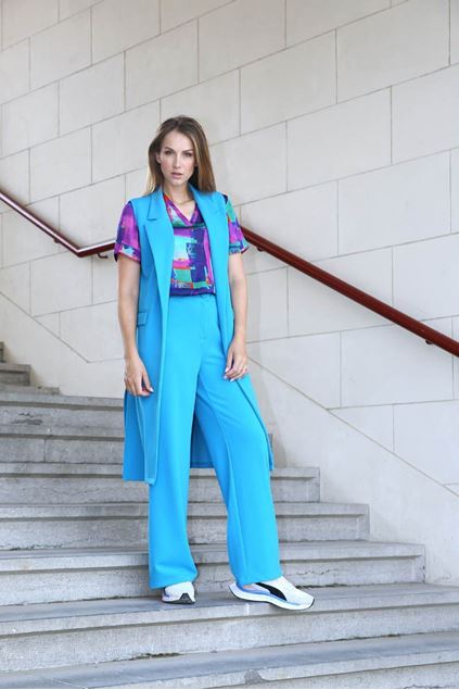 Afbeeldingen van Broek - Bellita - Phara - turquoise