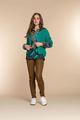 Picture of Blouse  - Geisha - 33639-20 - emerald/camel
