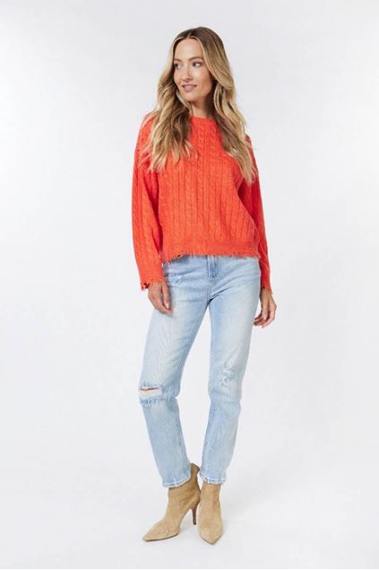 Picture of Sweater - Esqualo - F23.18502 - orange