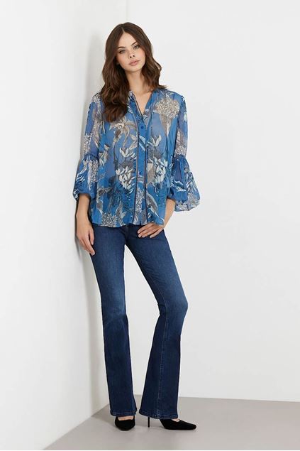 Picture of Blouse - Guess - W3RH56 - P7MF - Blue