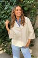 Picture of Jas - Terra di siena - Effen kort - Beige