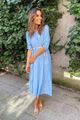 Picture of Jurk  - Selected by My Wish  - Effen boho - Blauw