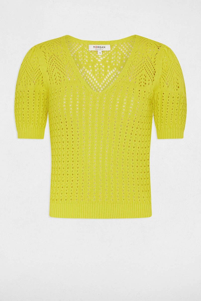 Pull Femme MORGAN Noir - Occasion En Très Bon état - Coupe Classique