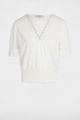 Afbeelding van Blouse - Morgan - Dblue - Off white