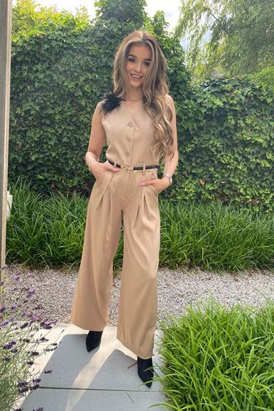 Afbeelding van Jumpsuit - Selected by My Wish - 22403 - Beige