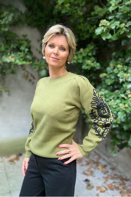 Picture of Sweater - Esqualo - F24.07510 - moss green