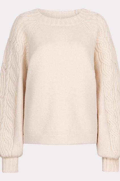 Picture of Sweater - Esqualo - W24.02700 - cream