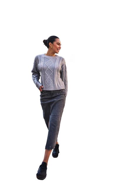 Afbeeldingen van Sweater - Esqualo - W24.07702 - silver