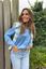 Picture of Blouse - Terra di Siena - Satijn - Licht blauw