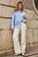 Picture of Broek - Esqualo - SP25.12014 - off white