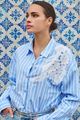 Picture of Blouse - Esqualo - SP25.15011 - blue/white