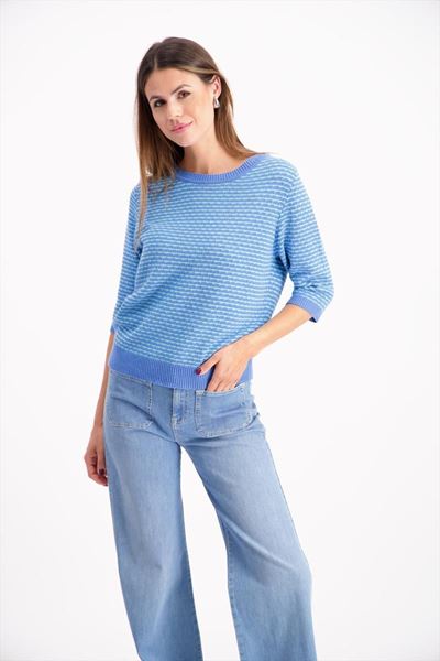 Afbeelding van Pull - Signe Nature - 842118 - jeans turquoise