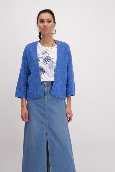 Picture of Cardigan - Signe Nature - 843083 - blue jeans