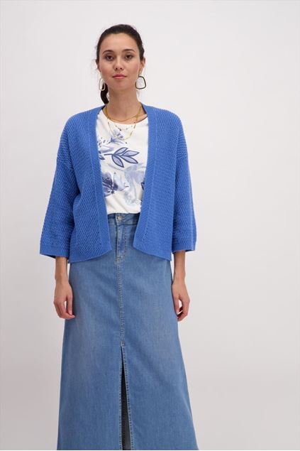 Picture of Cardigan - Signe Nature - 843083 - blue jeans