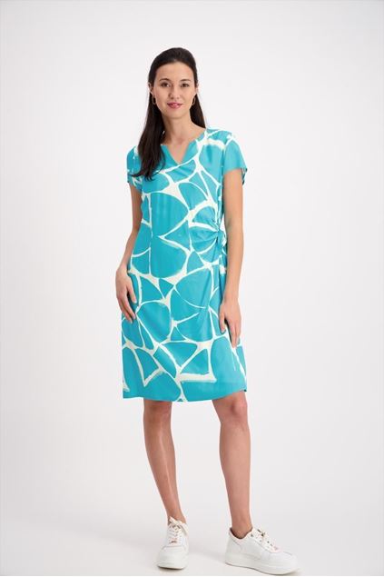 Afbeeldingen van Jurk - Signe Nature - 890181 - turquoise ecru