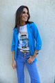 Afbeelding van Blazer  - Terra di siena - Blue