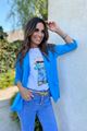 Afbeelding van Blazer  - Terra di siena - Blue