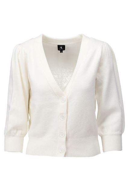 Show details for Cardigan - K-design - A807 - Ecru Picture of Cardigan - K-design - A807 - Ecru