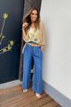 Afbeelding van Broek - Terra di Siena - Losvallend tencel jeans