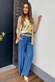 Afbeelding van Broek - Terra di Siena - Losvallend tencel jeans