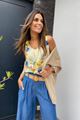 Afbeelding van Top - Terra di Siena - Lurex Gold bloemen