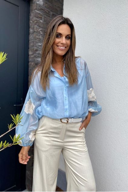 Afbeeldingen van Blouse - Amélie & Amélie - Felicia - light blue