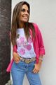 Picture of T-shirt  - Terra di Siena -ballon roze
