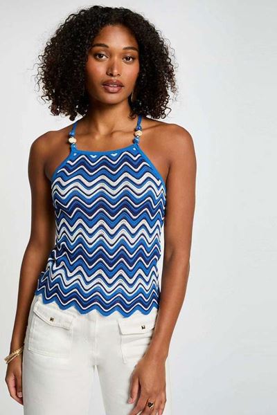 Afbeelding van Top - Morgan - Melan - bleu electrique