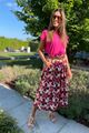 Afbeelding van Rok - Terra di Siena - Fushia print