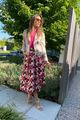 Afbeelding van Rok - Terra di Siena - Fushia print