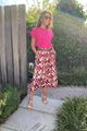 Afbeelding van T-shirt- Terra di siena -   fushia