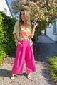 Afbeelding van Broek - Terra di Siena - losvallend Fushia
