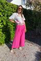 Afbeelding van Broek - Terra di Siena - losvallend Fushia
