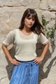 Picture of Pull - Terra di siena -  beige /Korte mouw