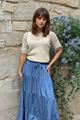 Picture of Pull - Terra di siena -  beige /Korte mouw