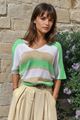 Picture of Pull - Terra di siena -   strepen groen