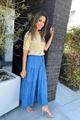 Afbeelding van Rok - Terra di Siena - Losvallend tencel jeans