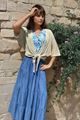 Afbeelding van Rok - Terra di Siena - Losvallend tencel jeans