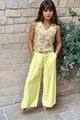 Afbeelding van Top - CTN -Bloemen - Beige