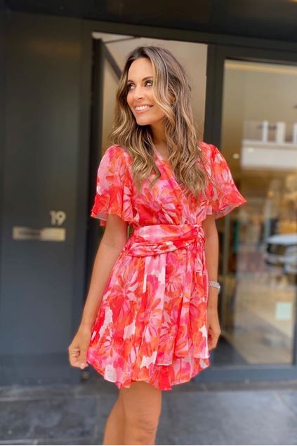 Afbeeldingen van Jurk - Selected by Podium - 8835 - fuchsia